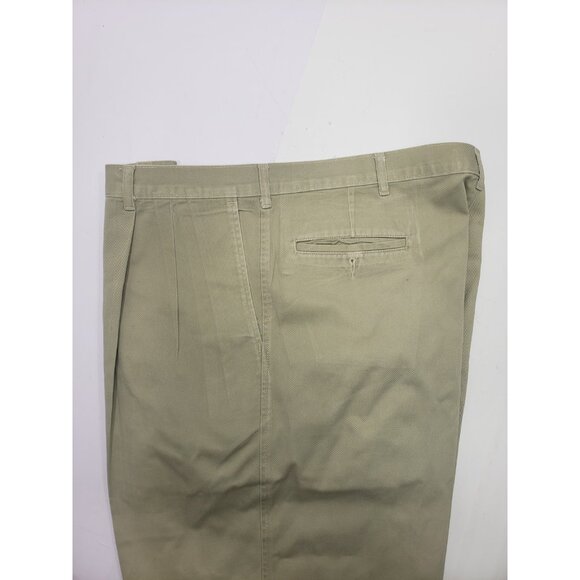 Lee Men’s Khaki Extreme Motion Flat Front Relaxed Taper Pants Size 40X30 - Picture 3 of 11